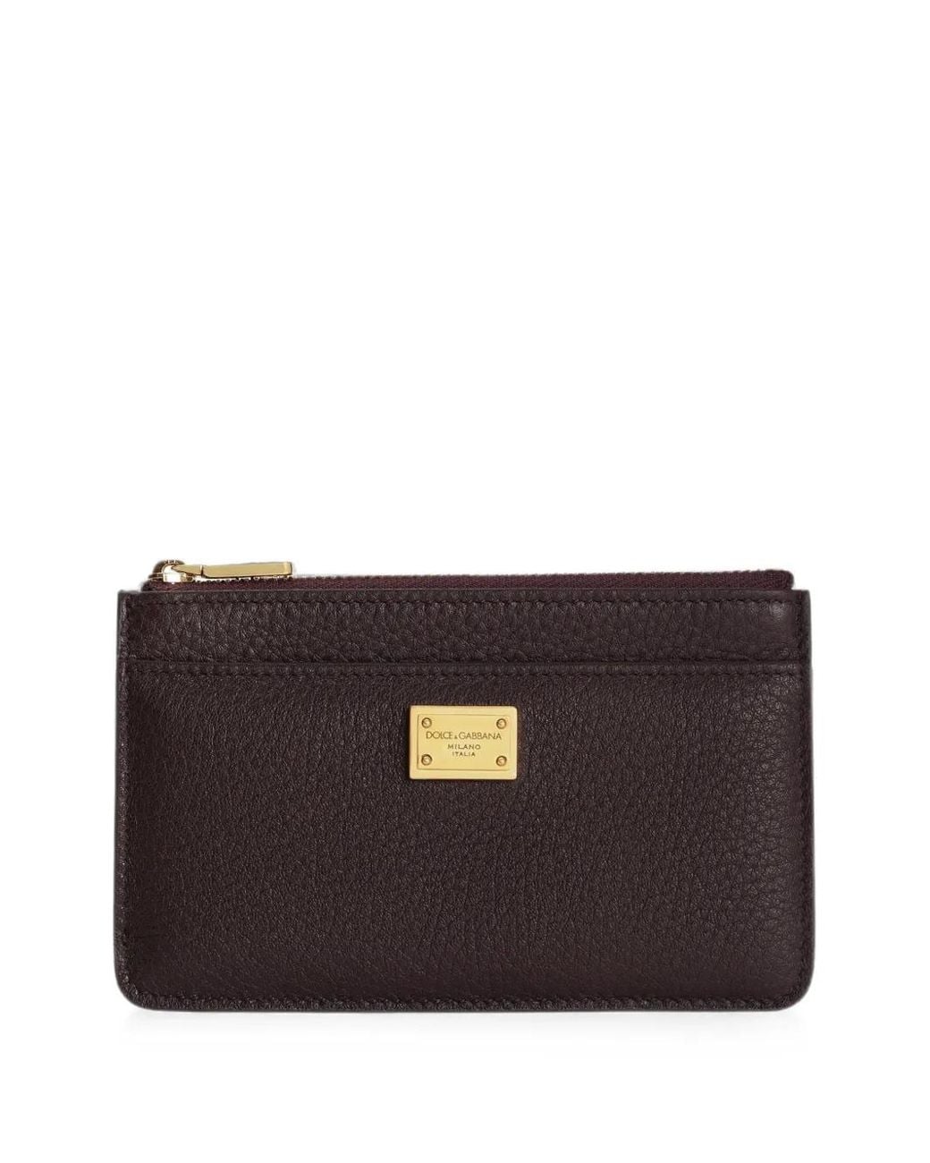 Dolce & Gabbana Black Porte-Cartes En Cuir De Veau
