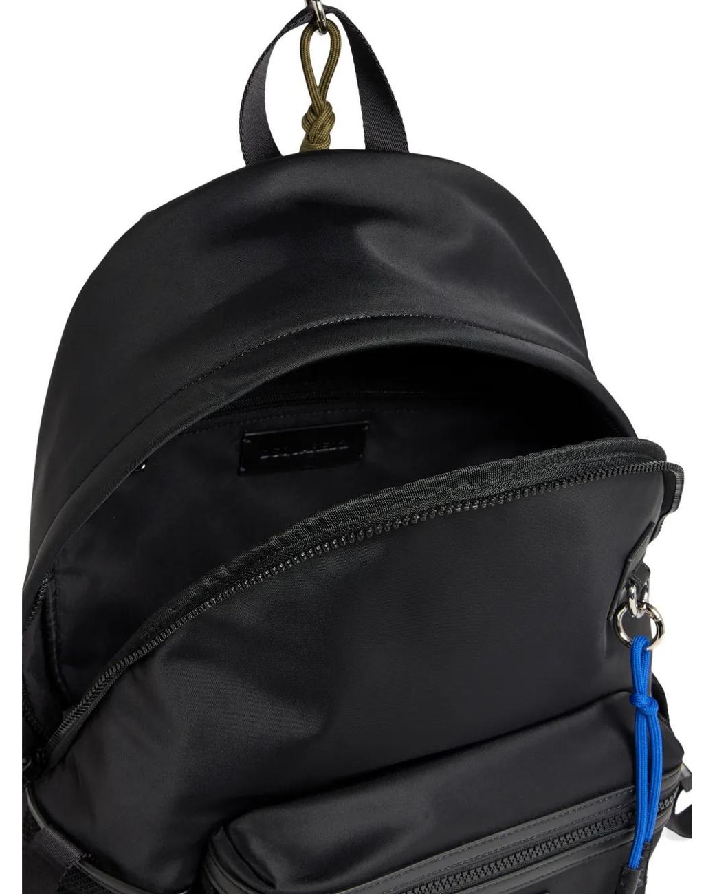 DSquared² Black Rucksack Mit Logo-Patch