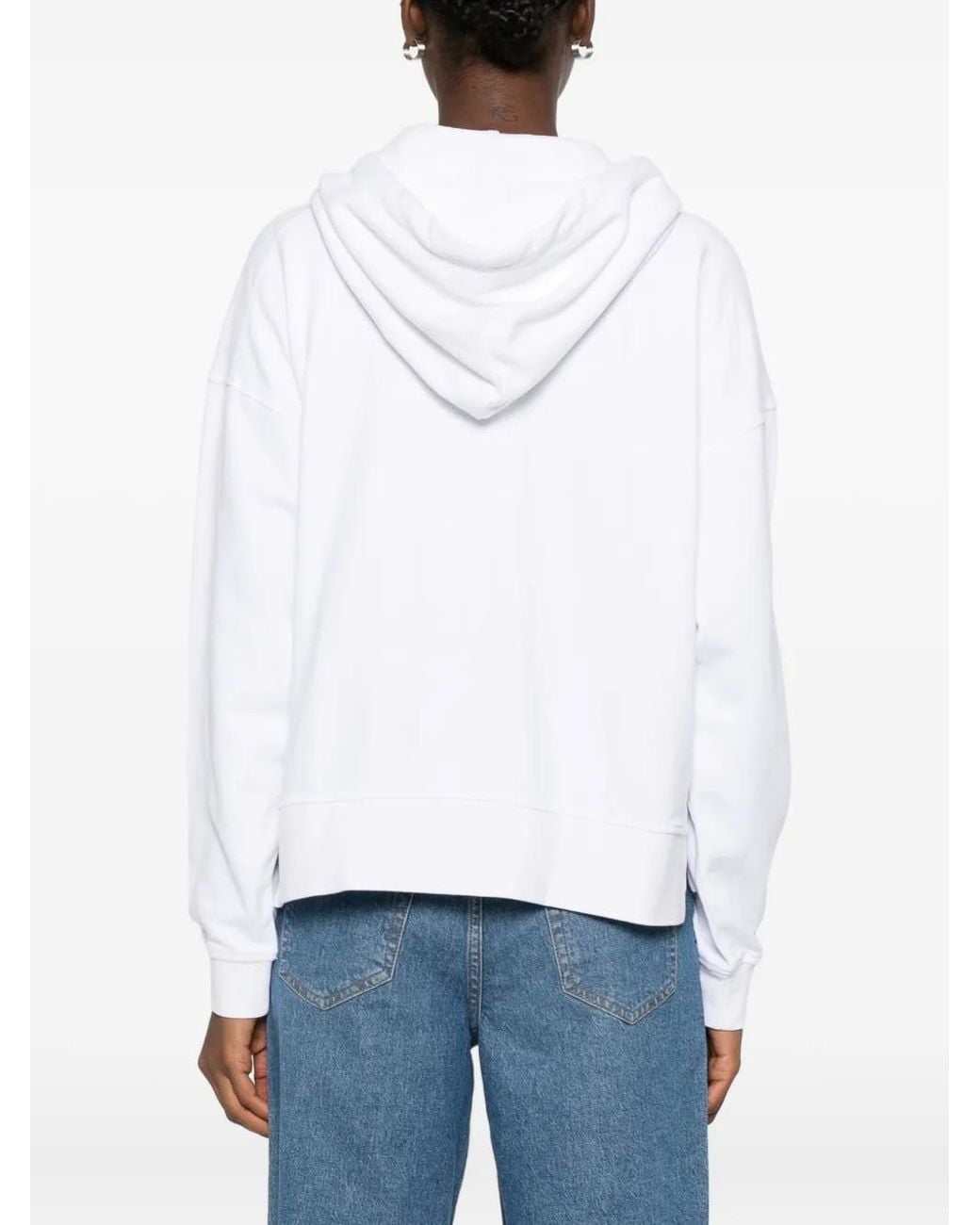 Marc O' Polo White Zip-Up Hoodie