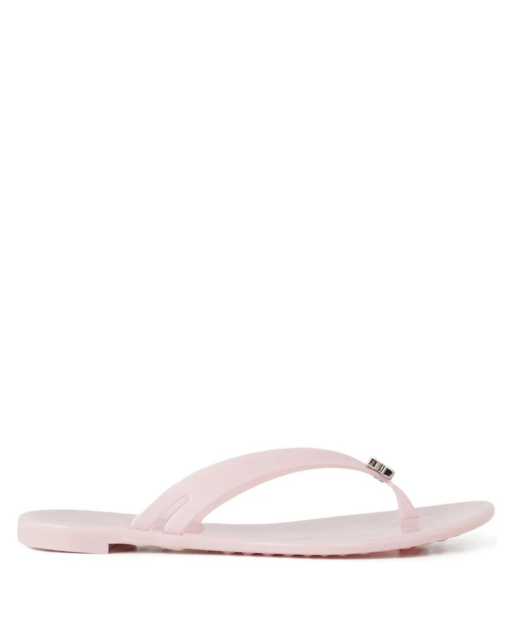 Casadei Pink Embellished Flip-Flops