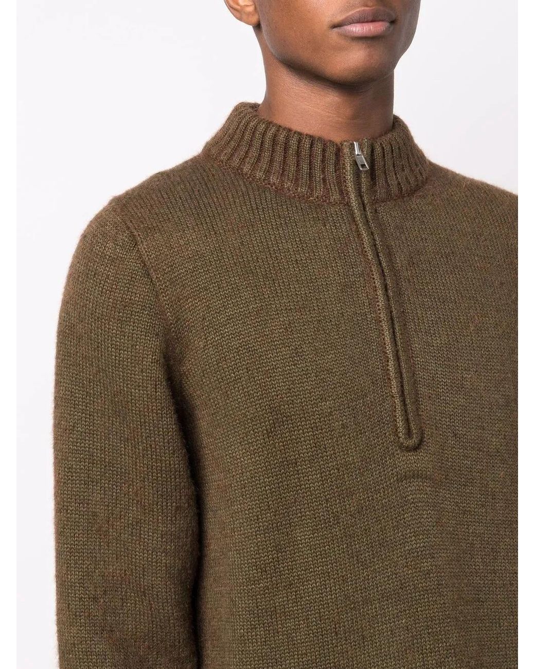 Maison Margiela Army Green Wool Blend Jumper for men