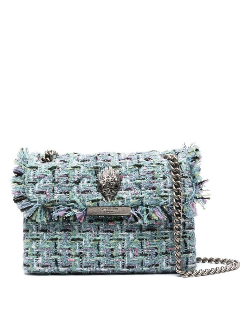 Kurt Geiger Kensington Boucl Mini Bag in Blue Lyst