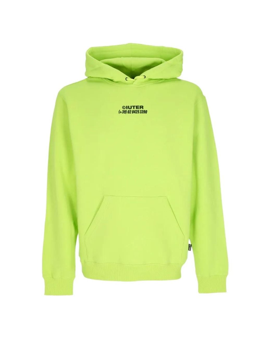 Iuter Green Horse-Print Graphic-Print Hoodie for men