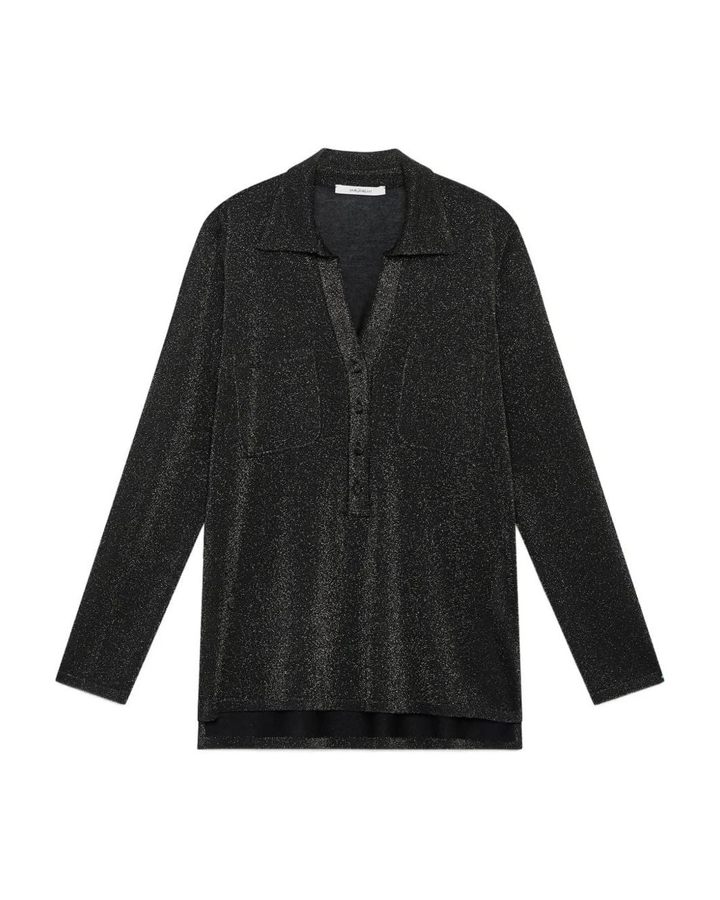 Maliparmi Polotop Met Glitter-Effect in het Black