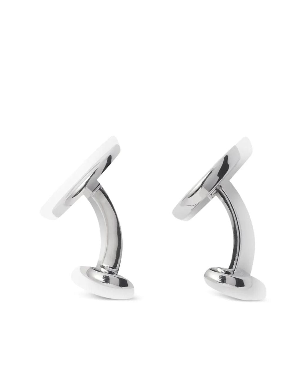 Burberry White Ekd Stamp Cufflinks for men