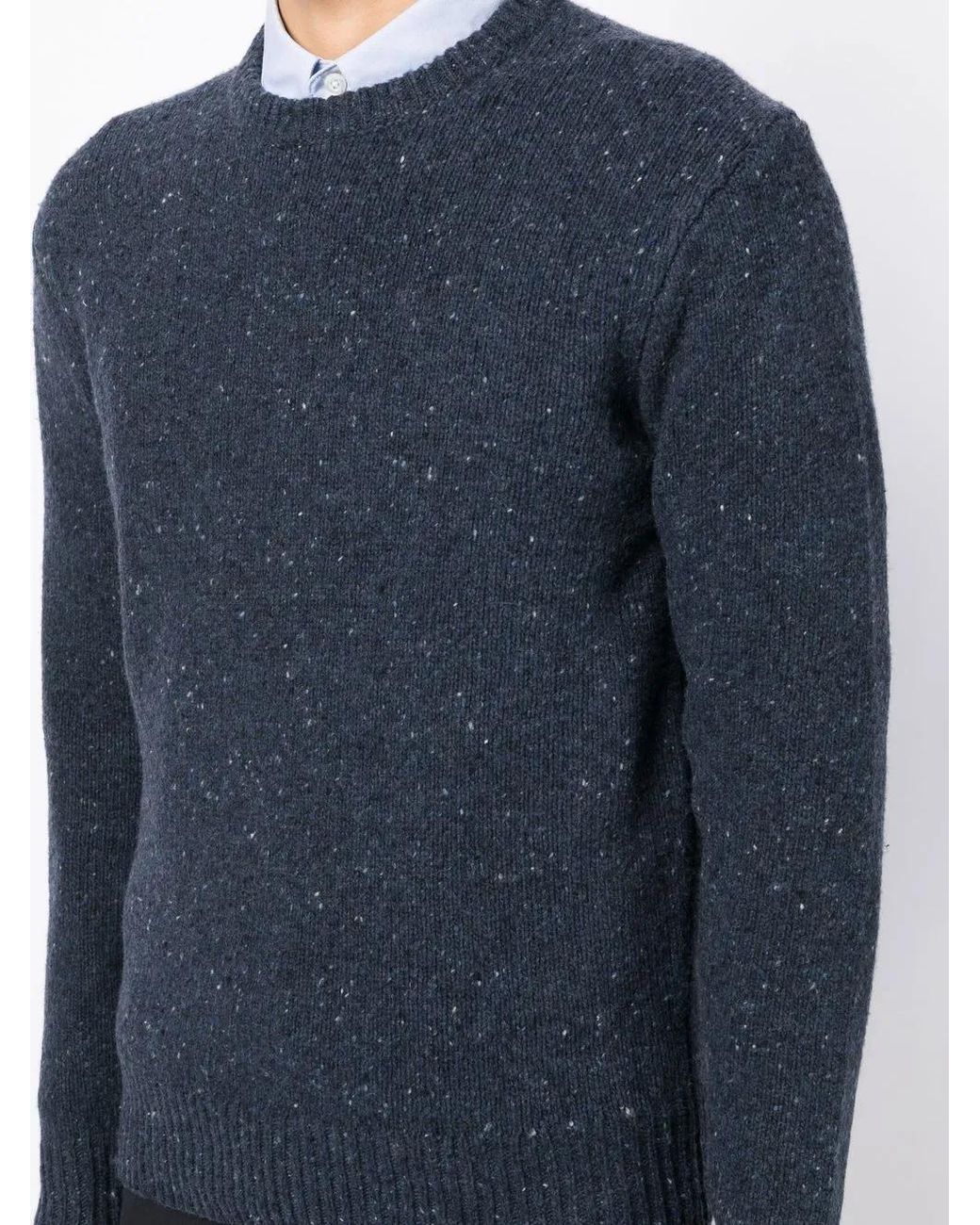 Alex Mill Blue Textured-Finish Merino-Blend Jumper for men