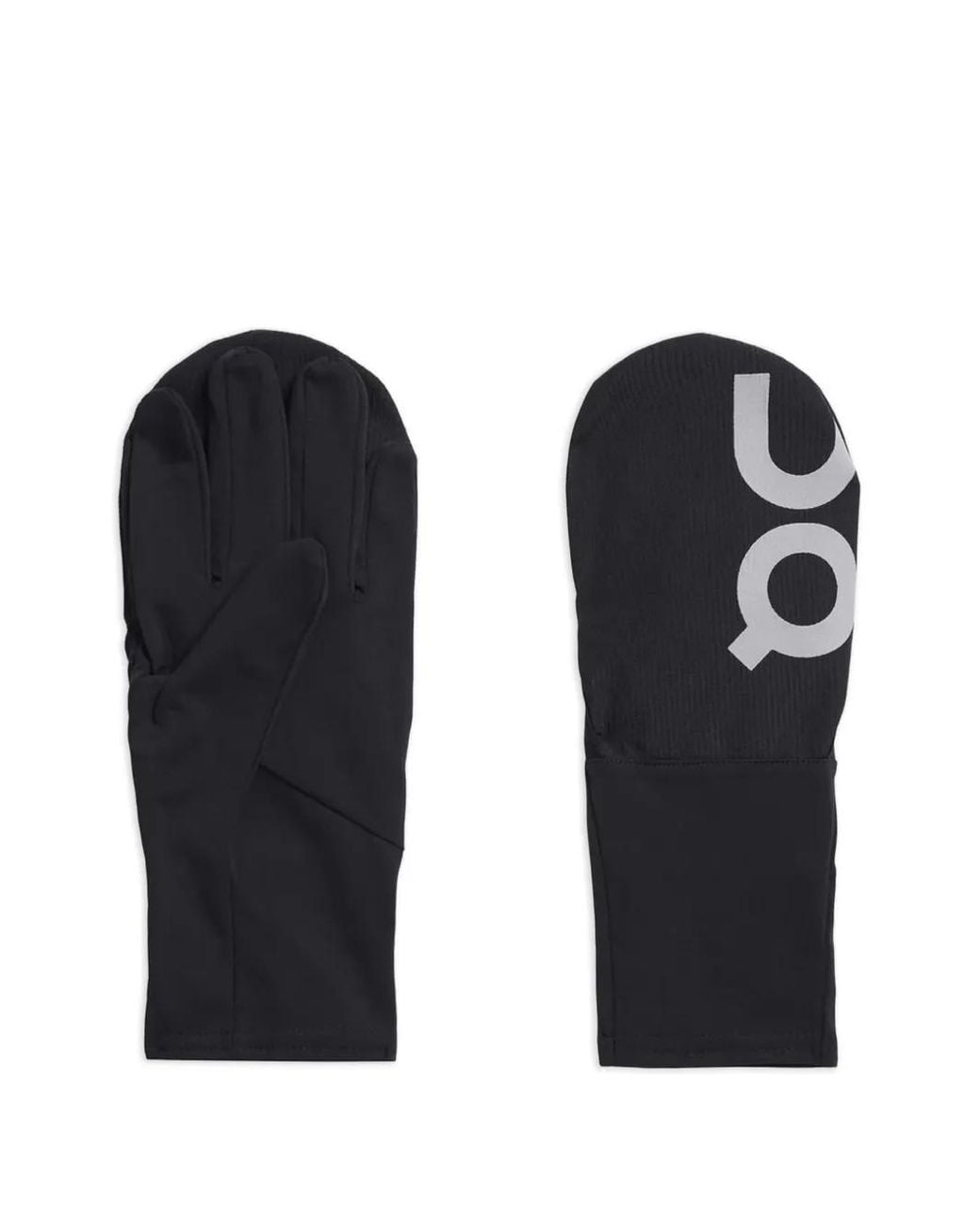 On Shoes Black Core Logo-Detail Running Gloves for men