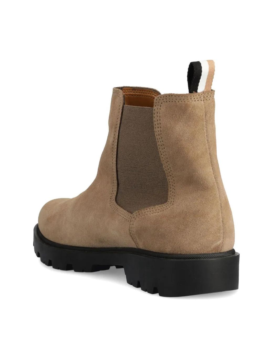 Boss Brown Leather Boots for men