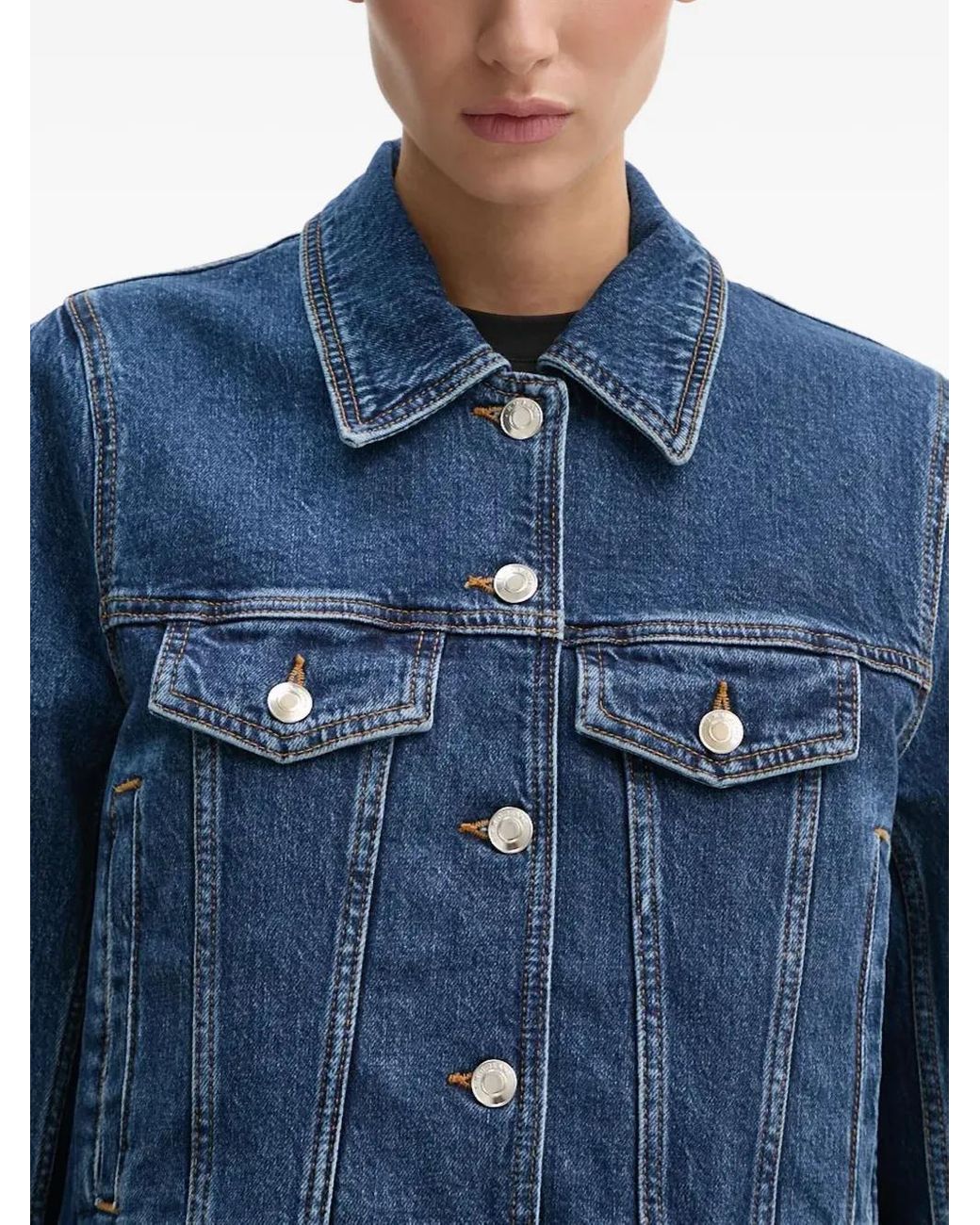 IRO Blue Buttoned Pocket Jacket
