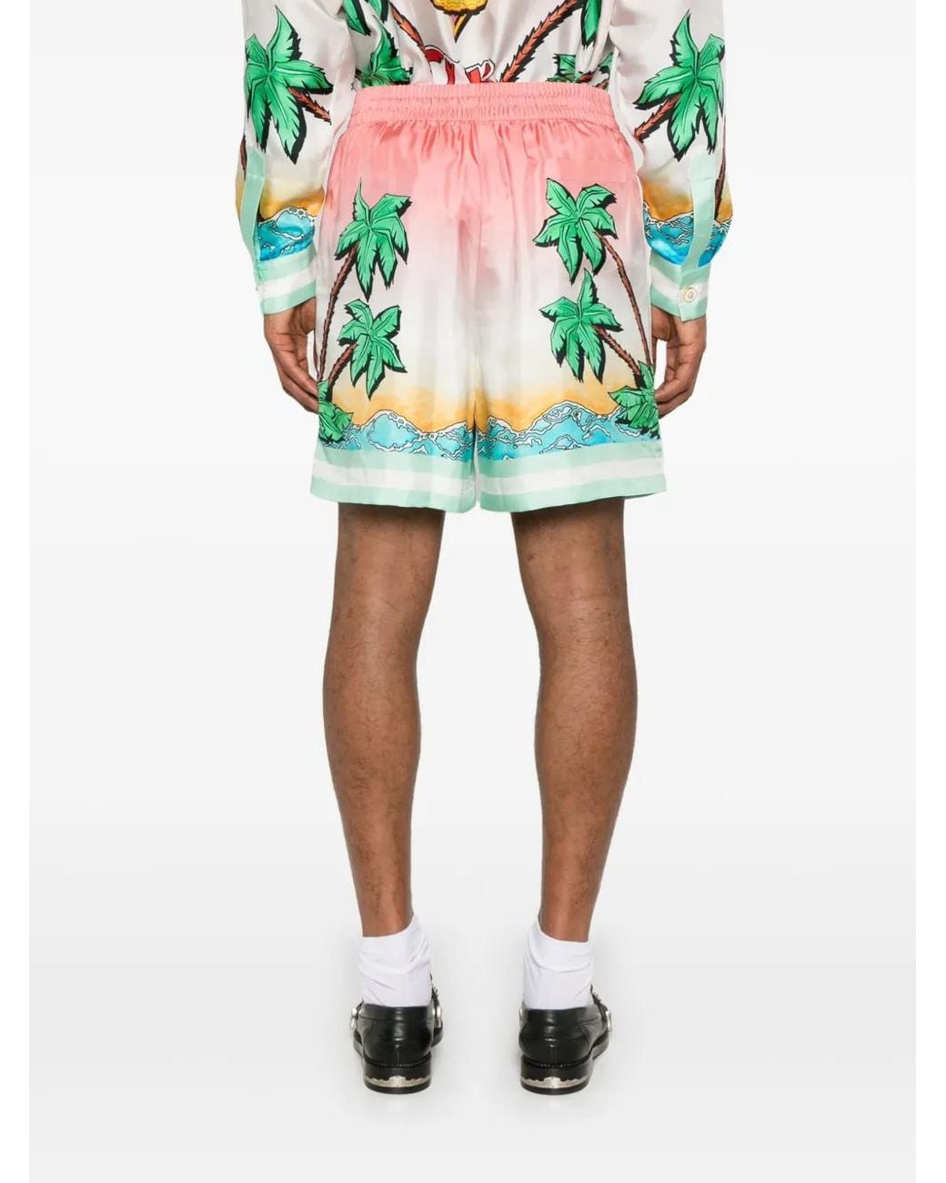 Casablanca Blue Drawstring Shorts for men