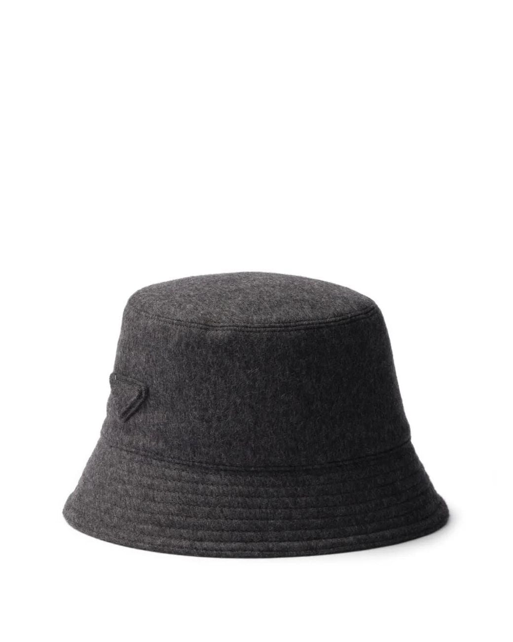 Prada Black Loden Bucket Hat