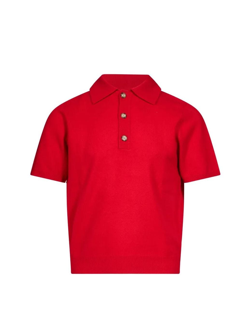 Entire studios Red Polo À Manches Courtes