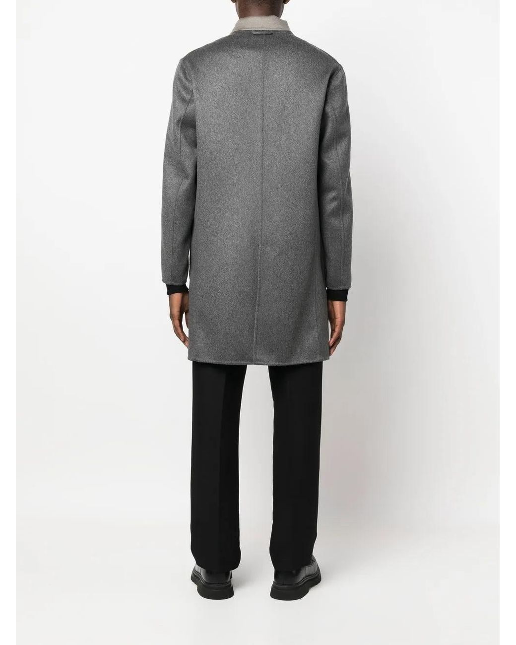 KIRED Gray Parana Single-Breasted Coat for men