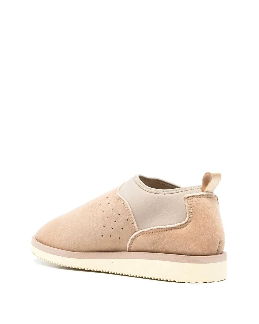 Suicoke Natural Ron Suede Slippers