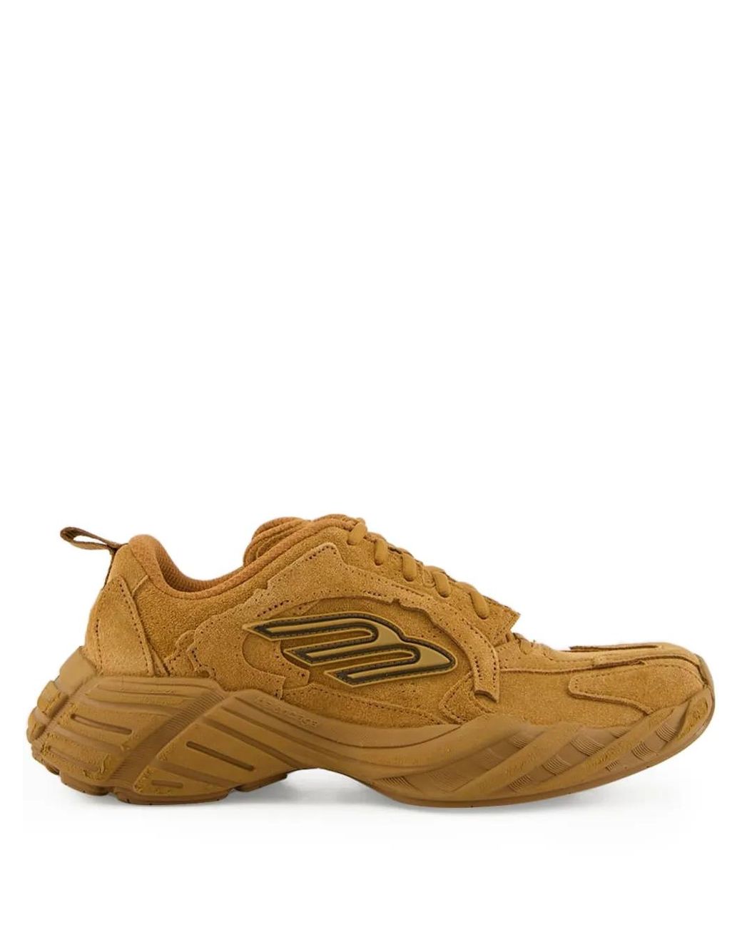 Balenciaga Brown Monday Suede Sneakers