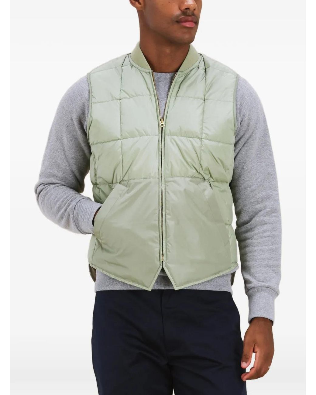 Fortela Green Padded Zip Jacket for men