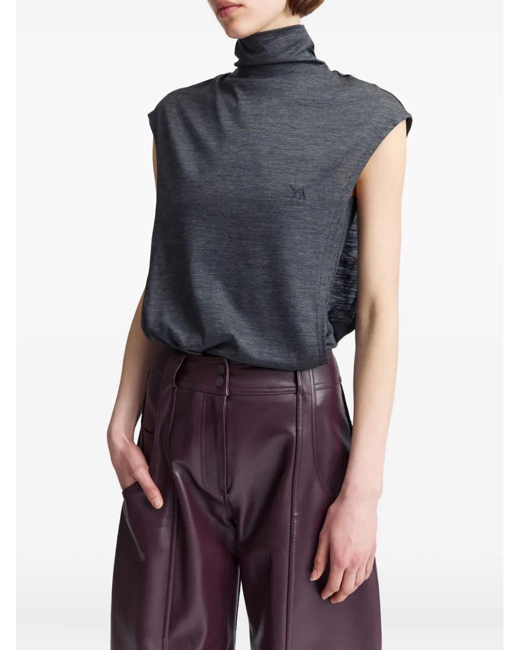 16Arlington Gray Ovica Sleeveless Top