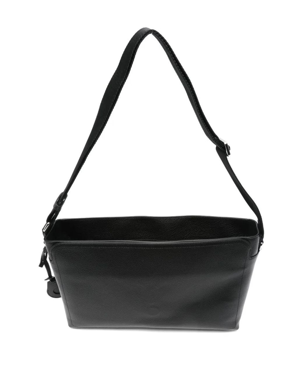 Bally Black Capitol Leather Messenger Bag for men