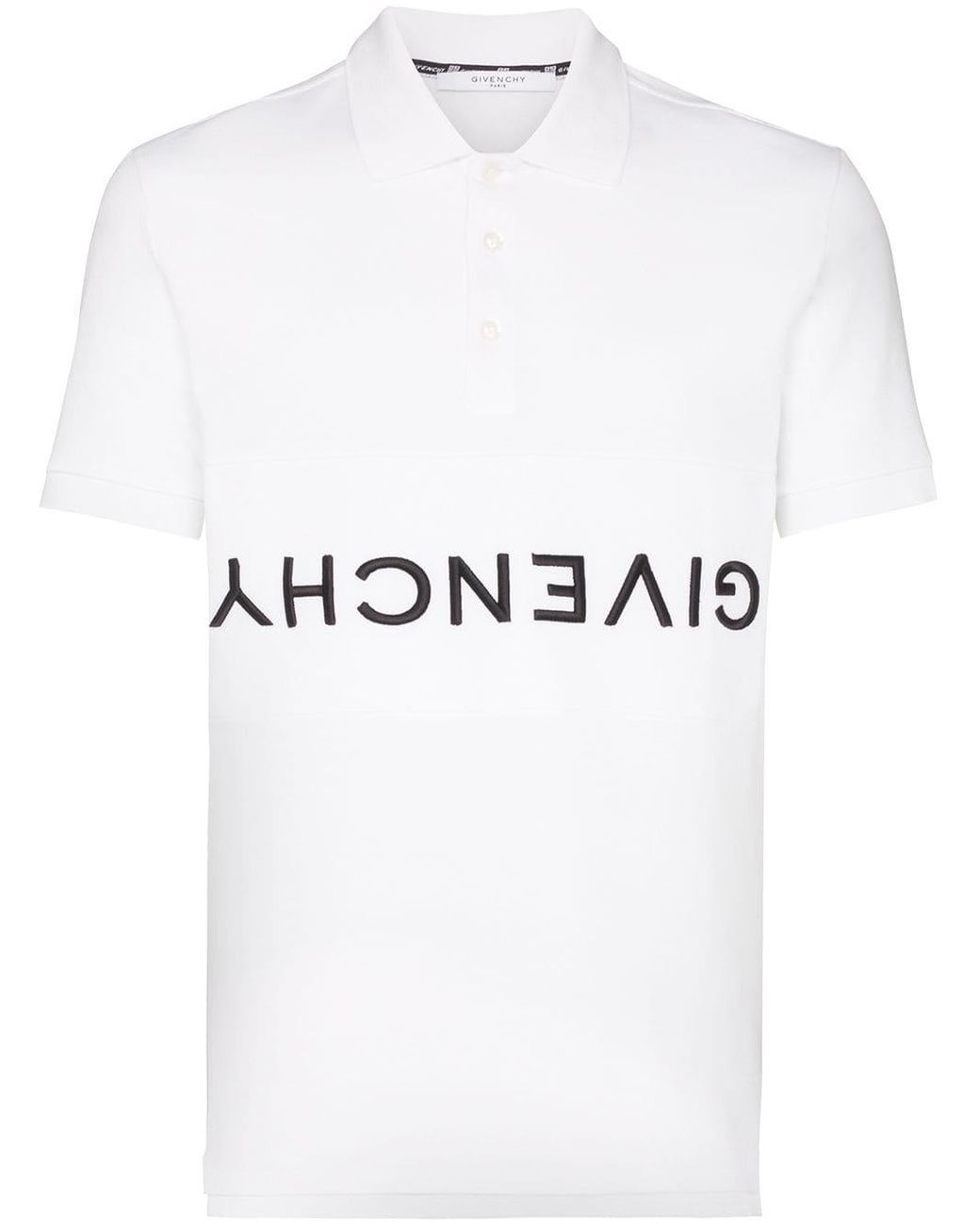 Givenchy Upside-down Logo Polo Shirt in White for Men | Lyst UK