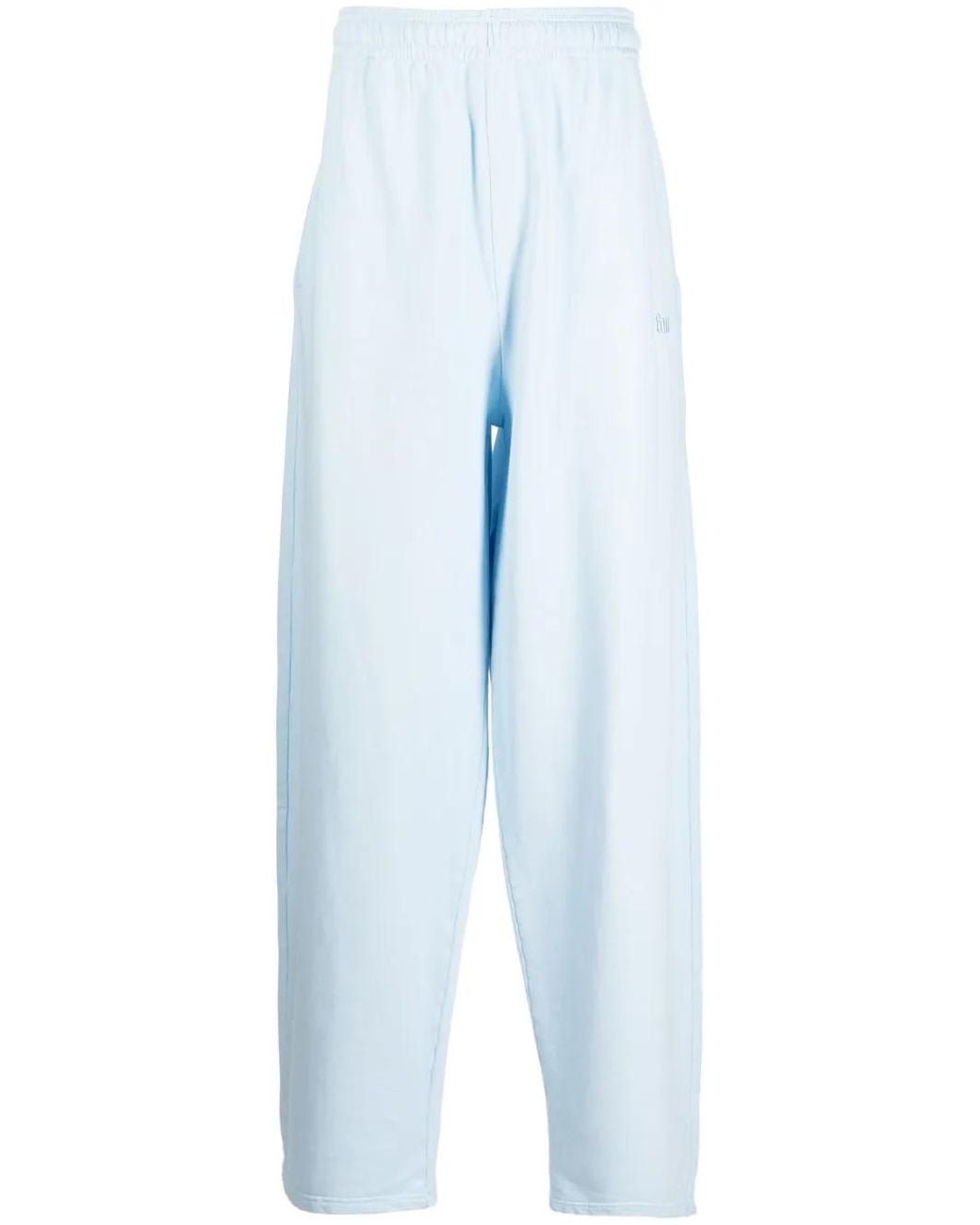 GmbH Blue Ahmed Logo-Embroidered Track Pants for men