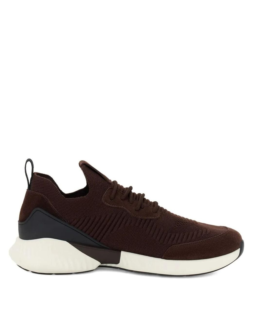 Boggi Brown Willow Wool-Blend Sneakers for men