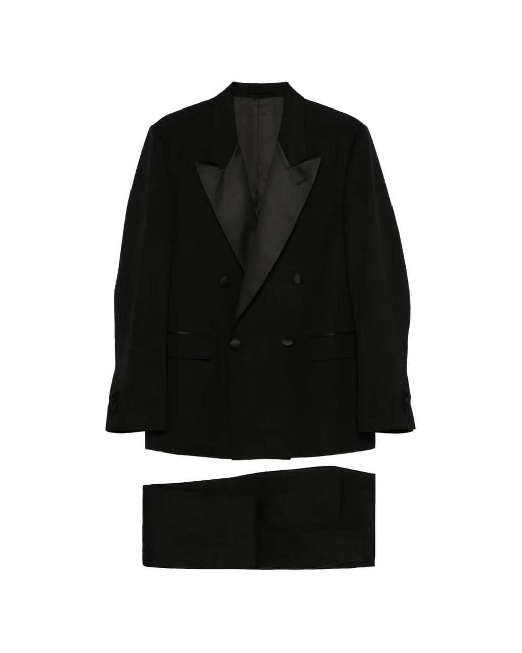 Lardini Black Shawl-Lapel Suit for men