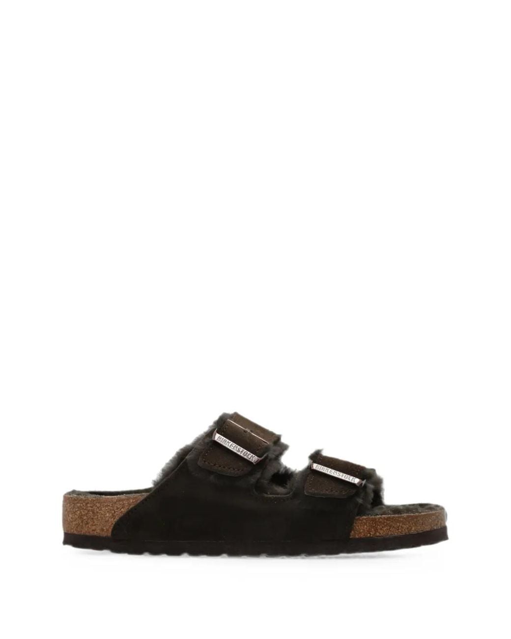 Birkenstock Black Arizona Shearling Sandals