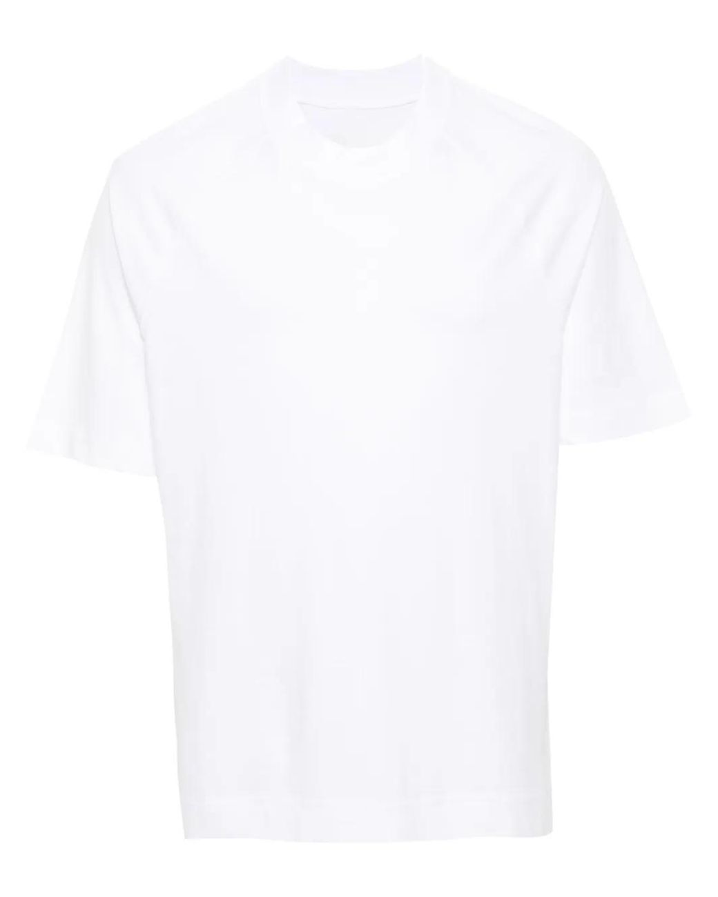Circolo 1901 White Raglan-Sleeve Cotton T-Shirt for men