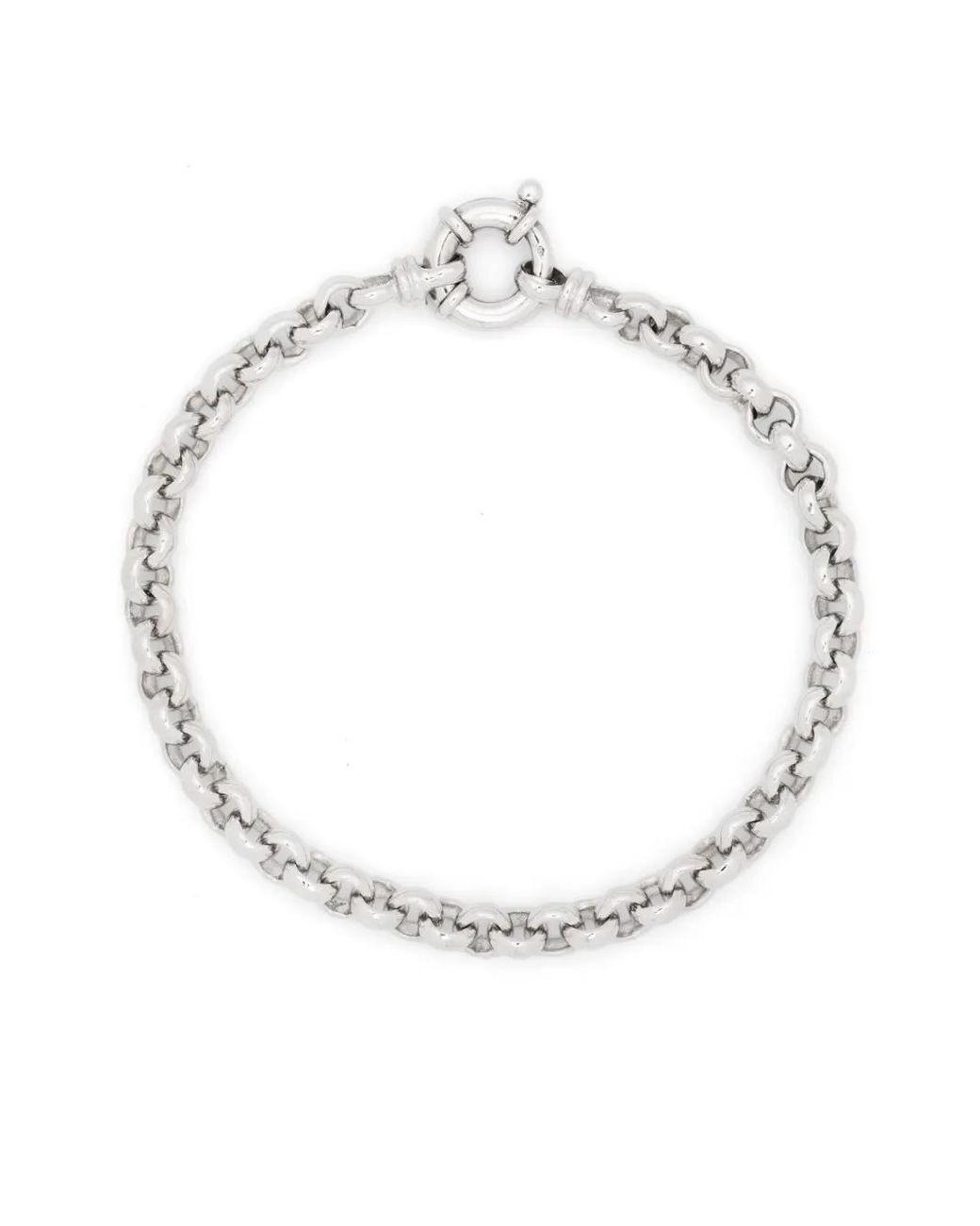 Bracelet En Chaîne Thick Rolo Tom Wood en coloris White