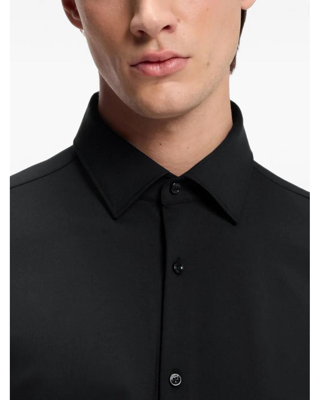 HUGO Black Slim-Fit Shirt for men