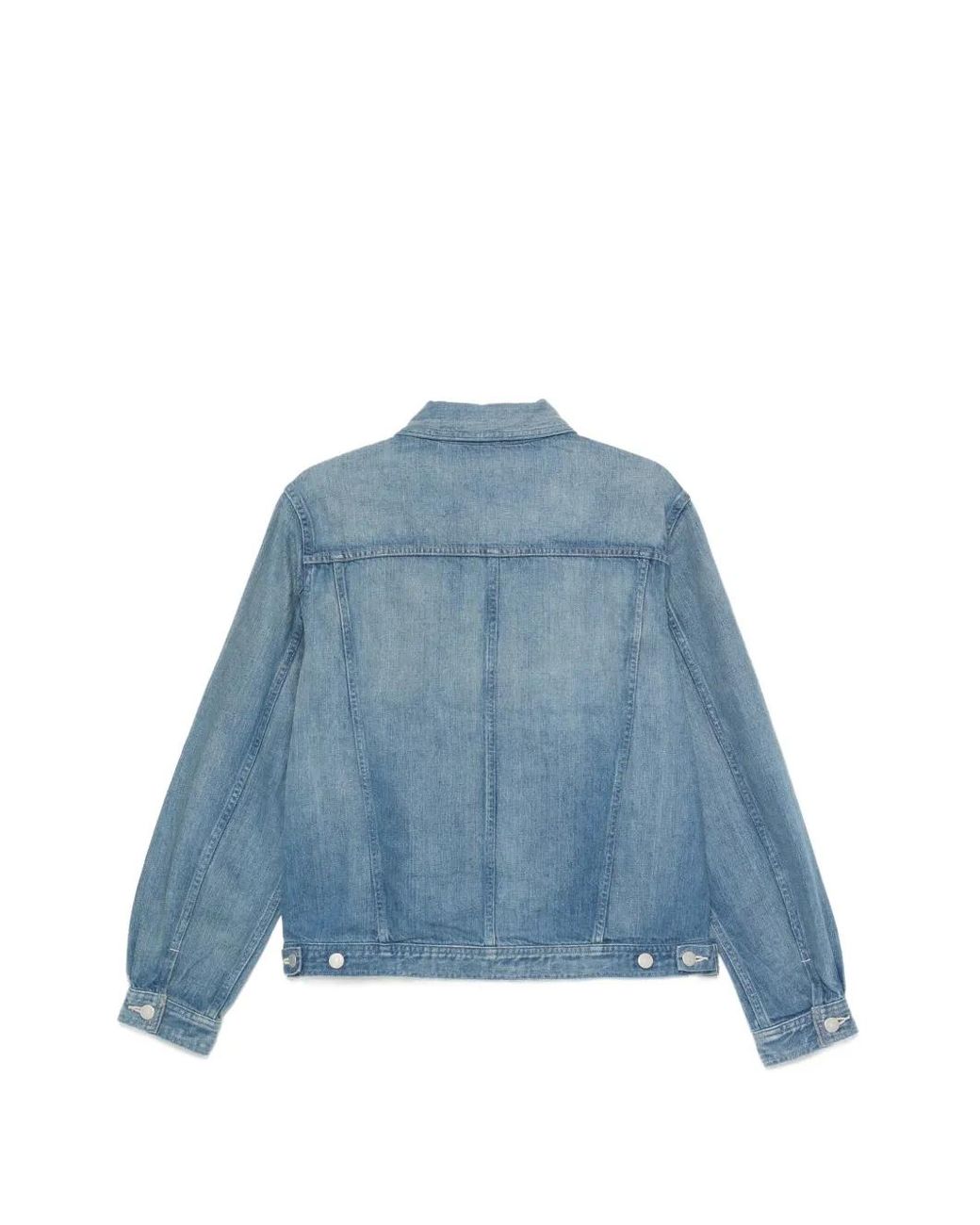Auralee Blue Button-Up Denim Jacket for men