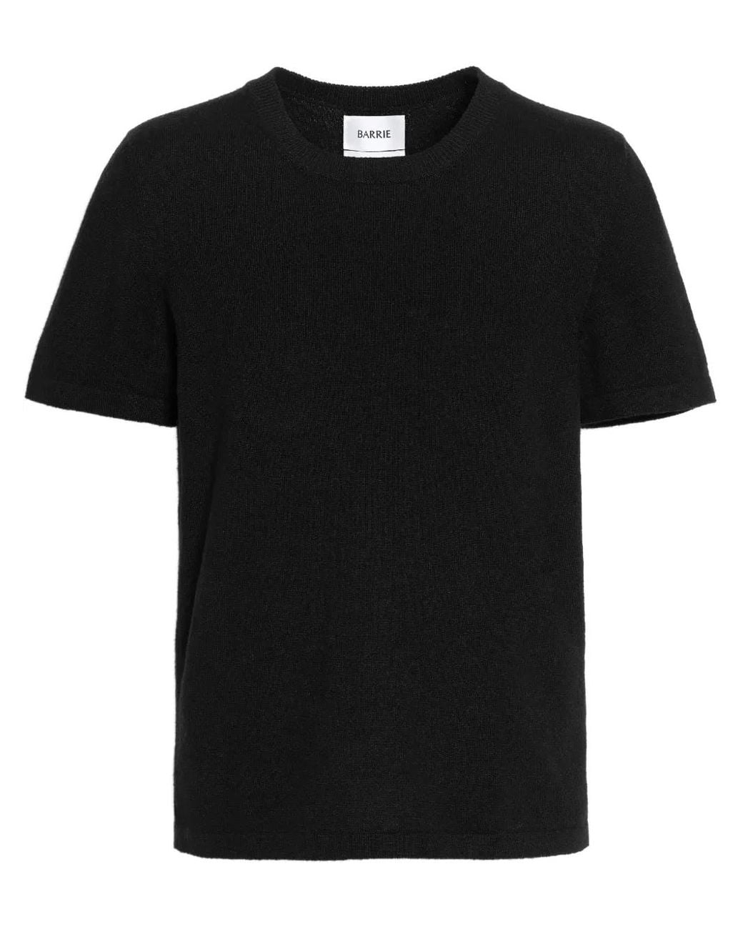 Barrie Black Knitted T-Shirt