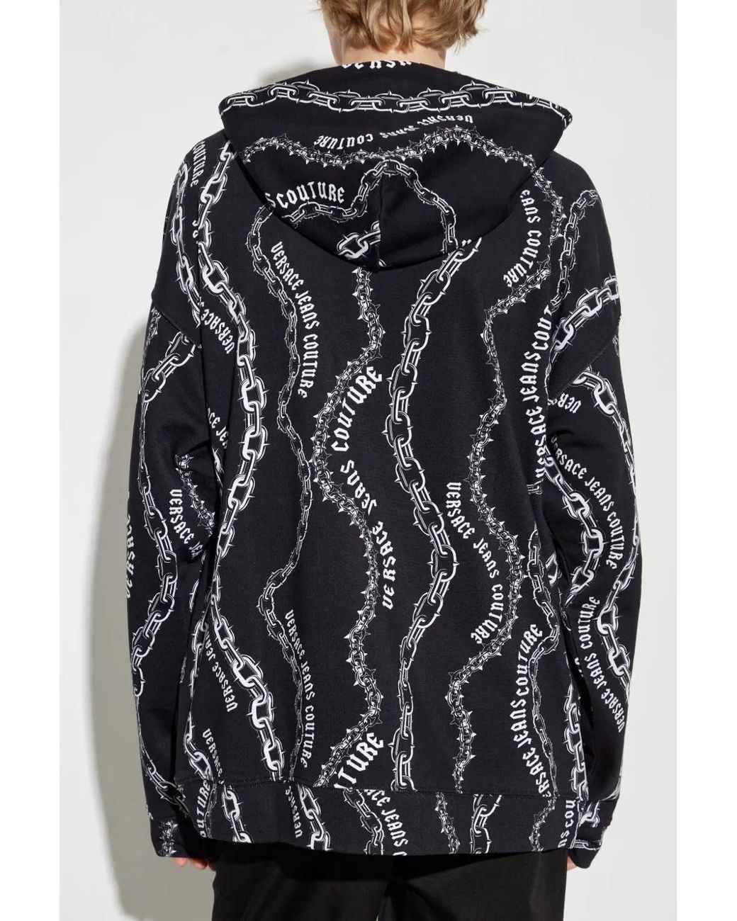 Versace Jeans Couture Sweater Met Logo in het Black voor heren