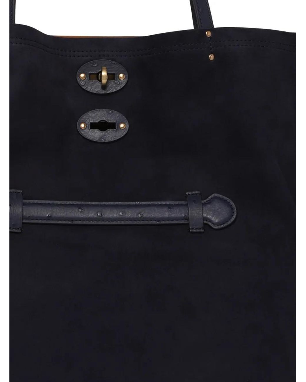 Zanellato スタースタッズ ハンドバッグ Black