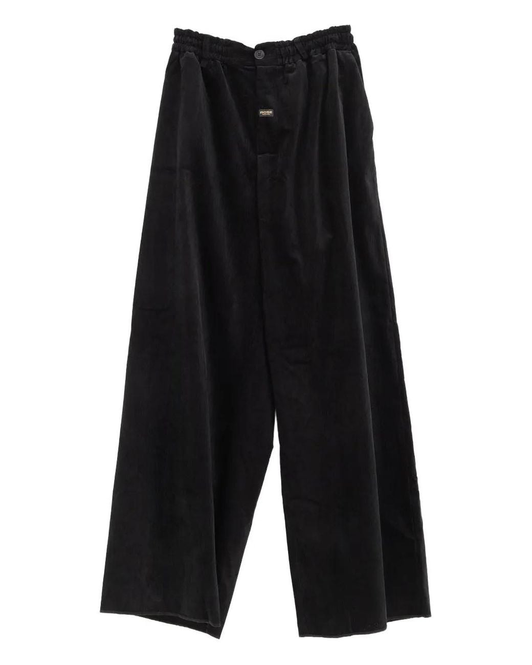 Martine Rose Black Wide-Leg Corduroy Trousers for men