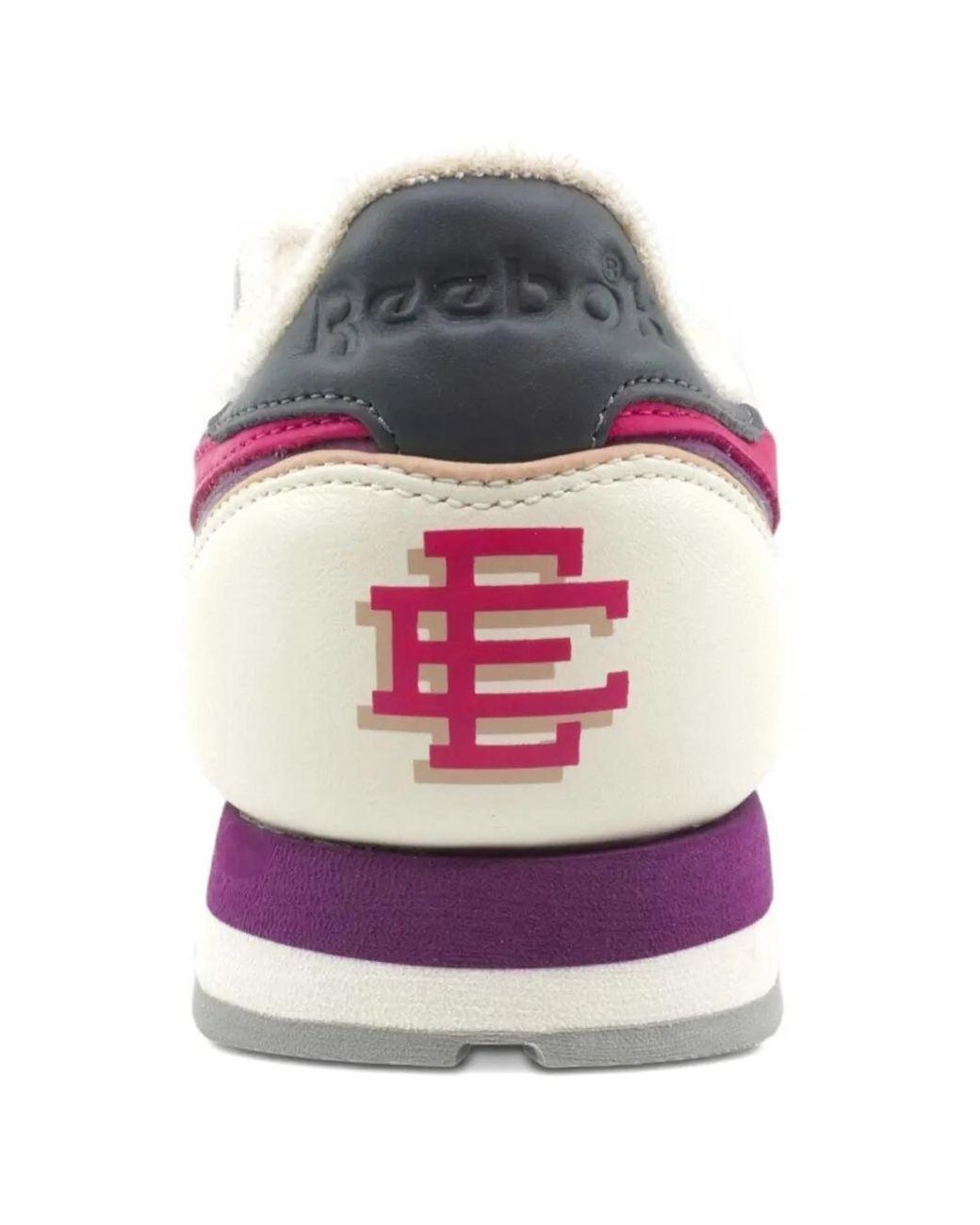 Reebok Pink Classic Leather Stripes Sneakers for men