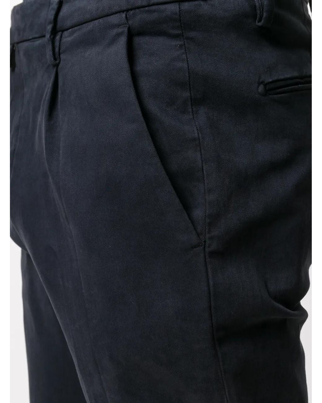 Briglia 1949 Blue Pleated Straight-Leg Trousers for men