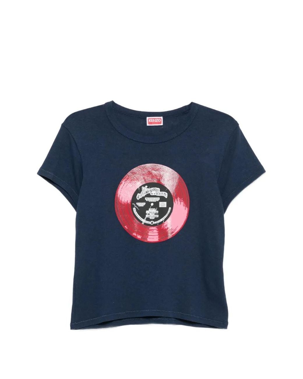 KENZO Blue Sounds Graphic-Print T-Shirt