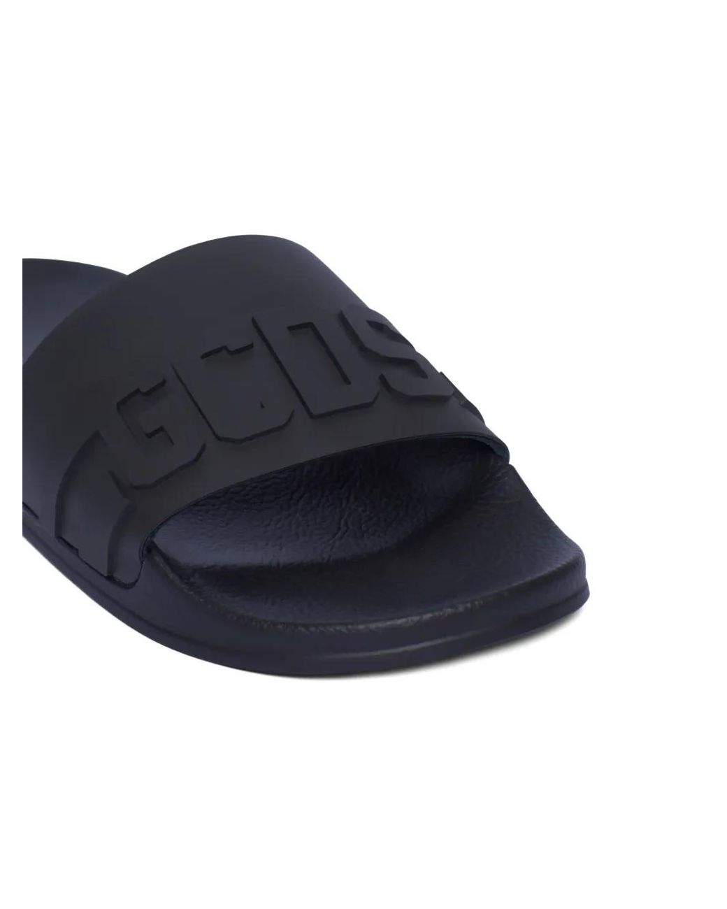 Gcds Blue Adilette Logo-Embossed Slides