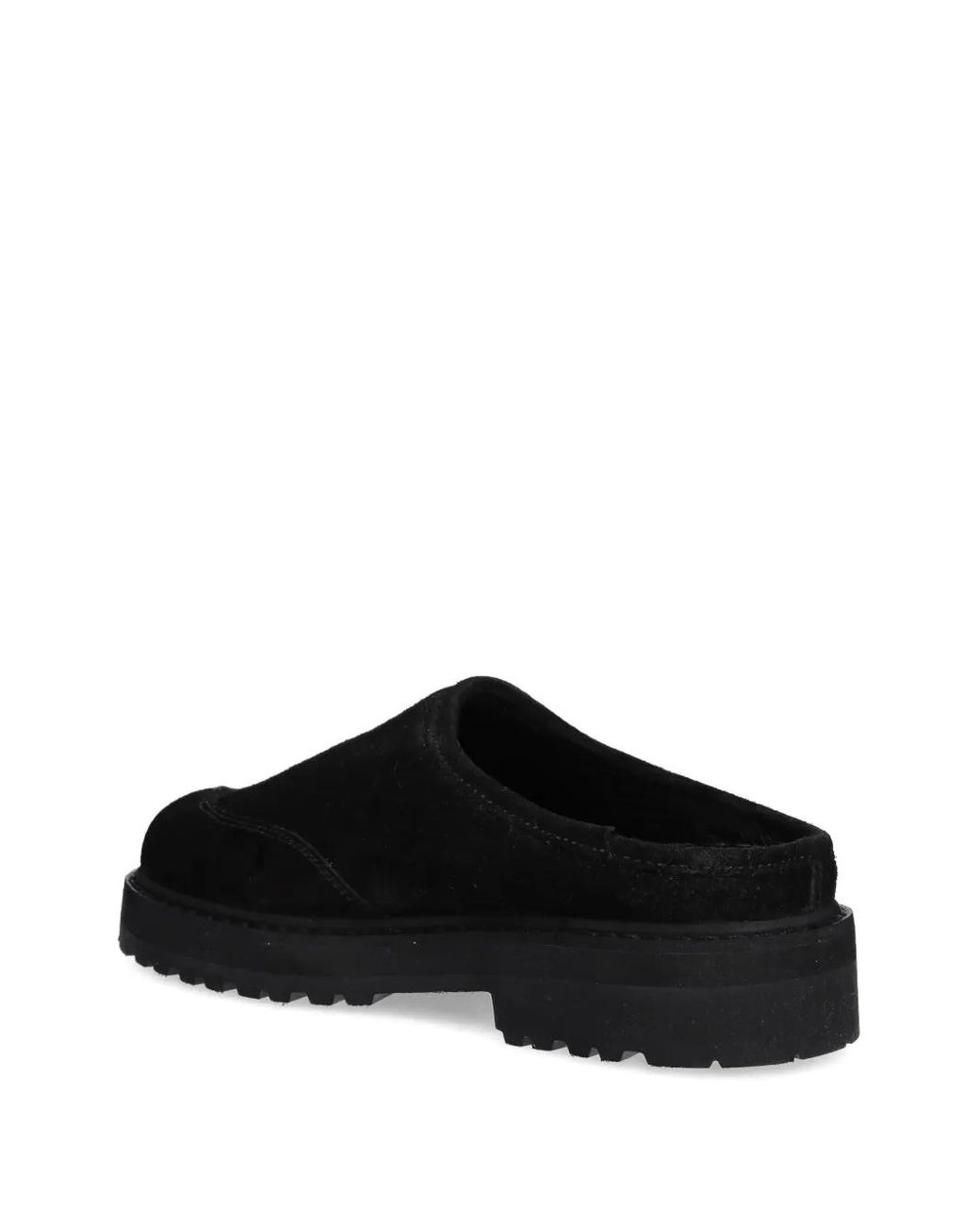 Diemme Black Maggiore Stella Embroidered Platform Mules