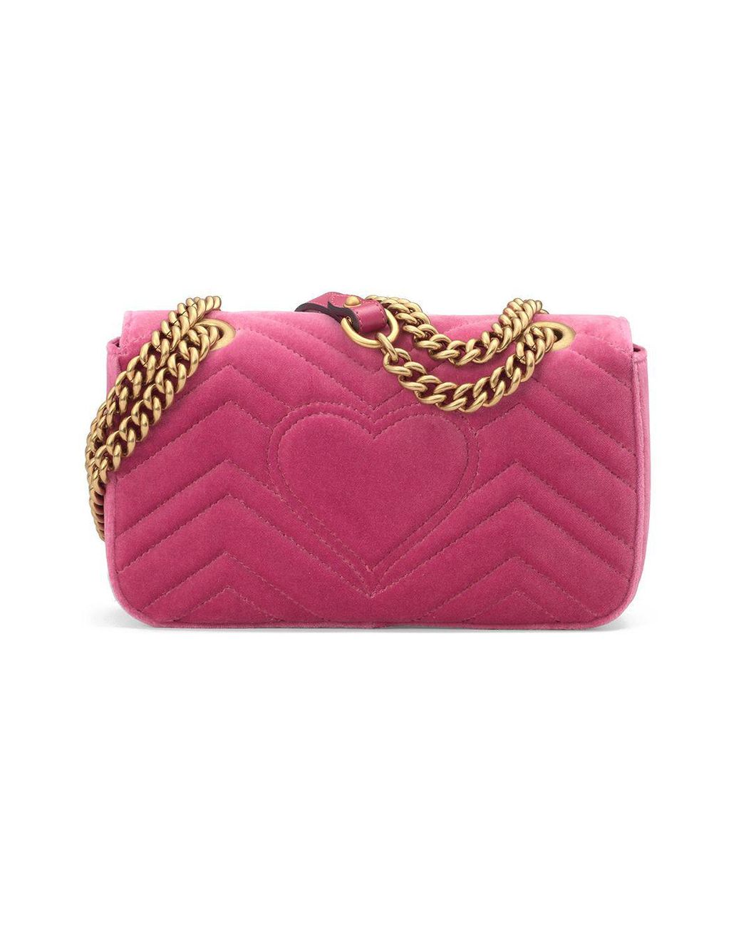 Gucci GG Marmont Mini-Tasche aus Samt in Pink | Lyst DE