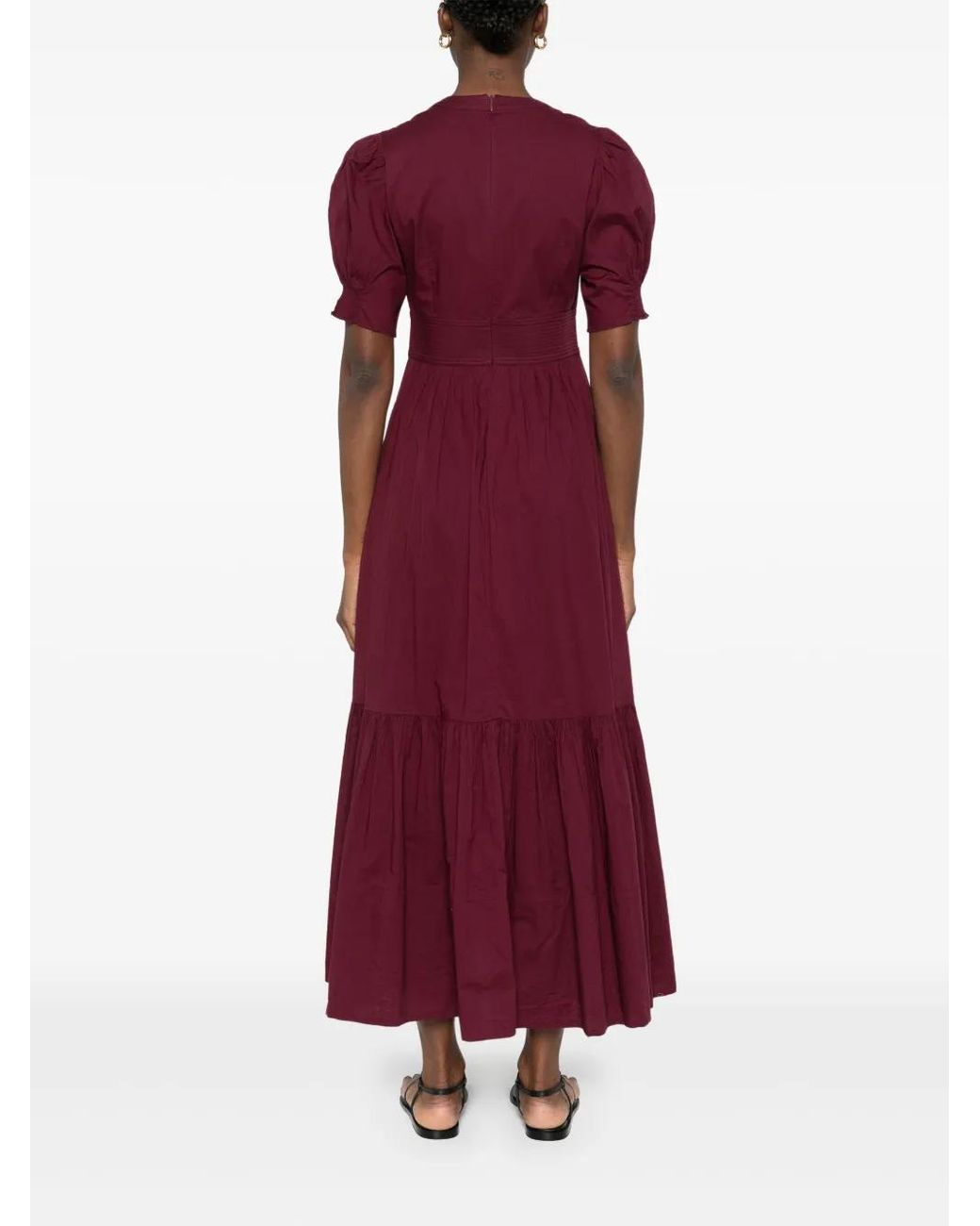 Vanessa Bruno Edorine Midi Dress in Purple | Lyst