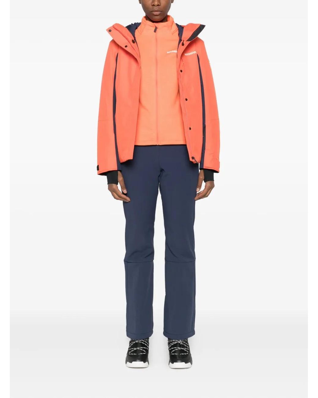 Rossignol Orange Veste En Polaire À Fermeture Zippée