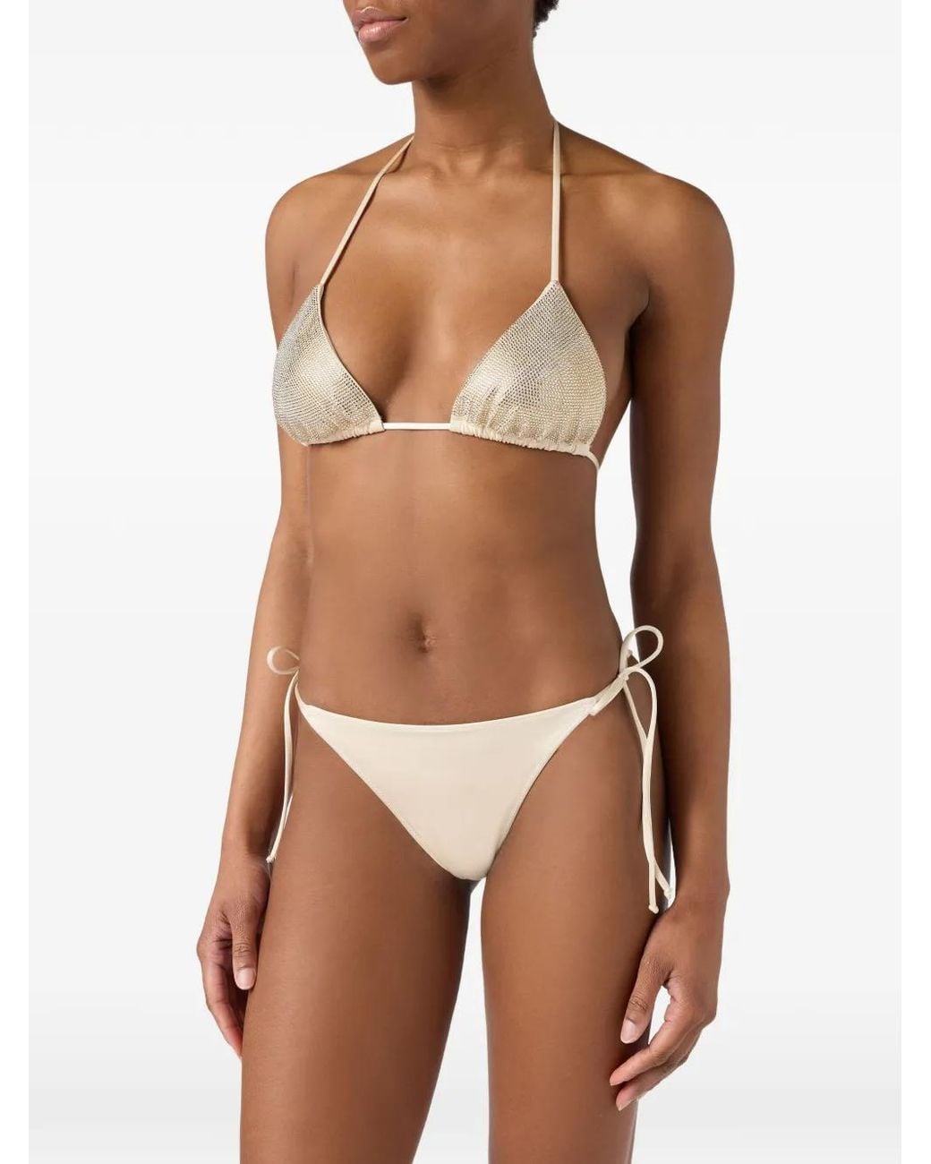 Mc2 Saint Barth White Bikini Maleah Triangle