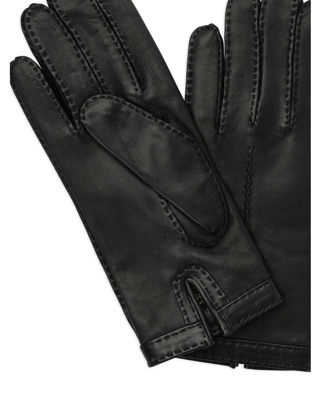 Restelli Black Stitched Gloves