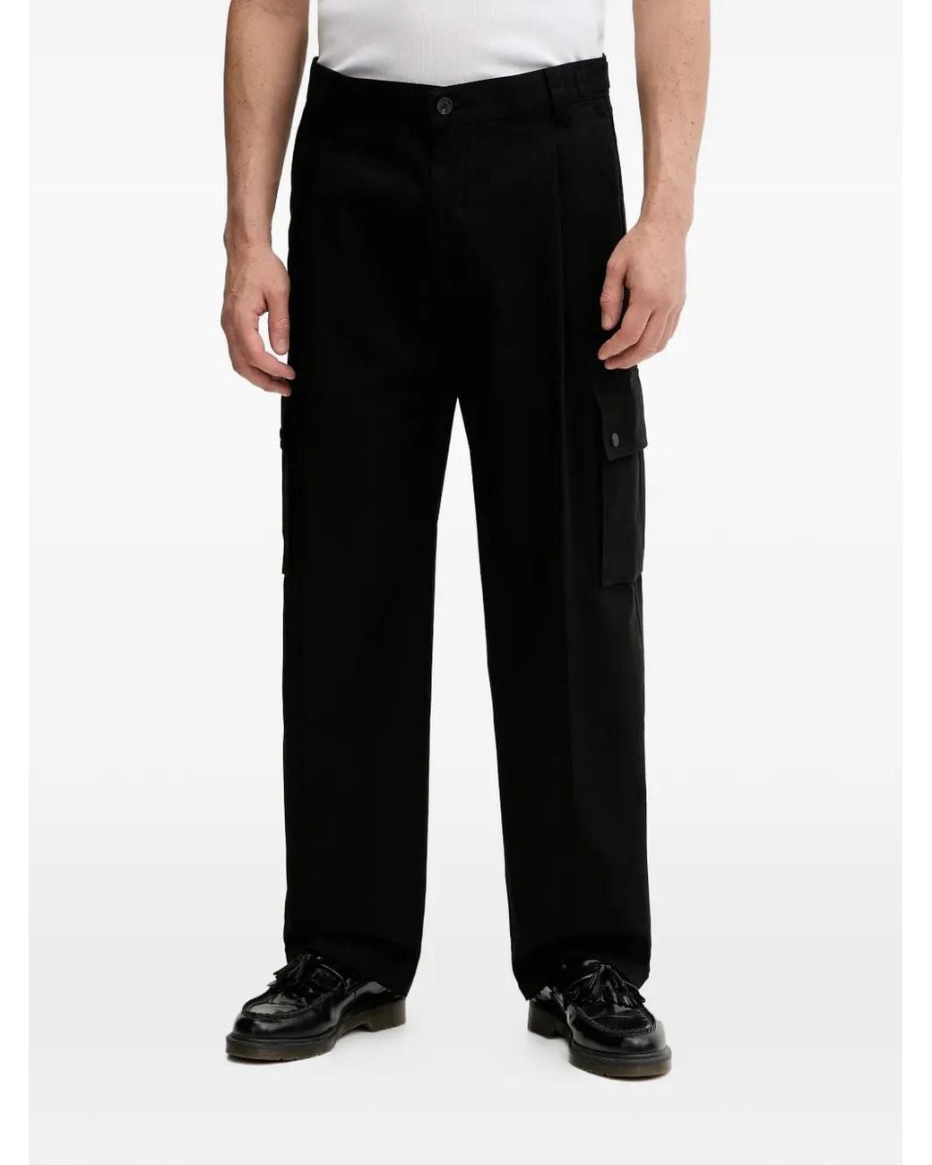 HUGO Black Graysen253 Pocket Trousers for men
