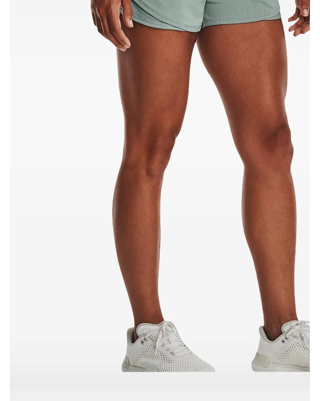 Under Armour White Play Up 3.0 Twist Shorts