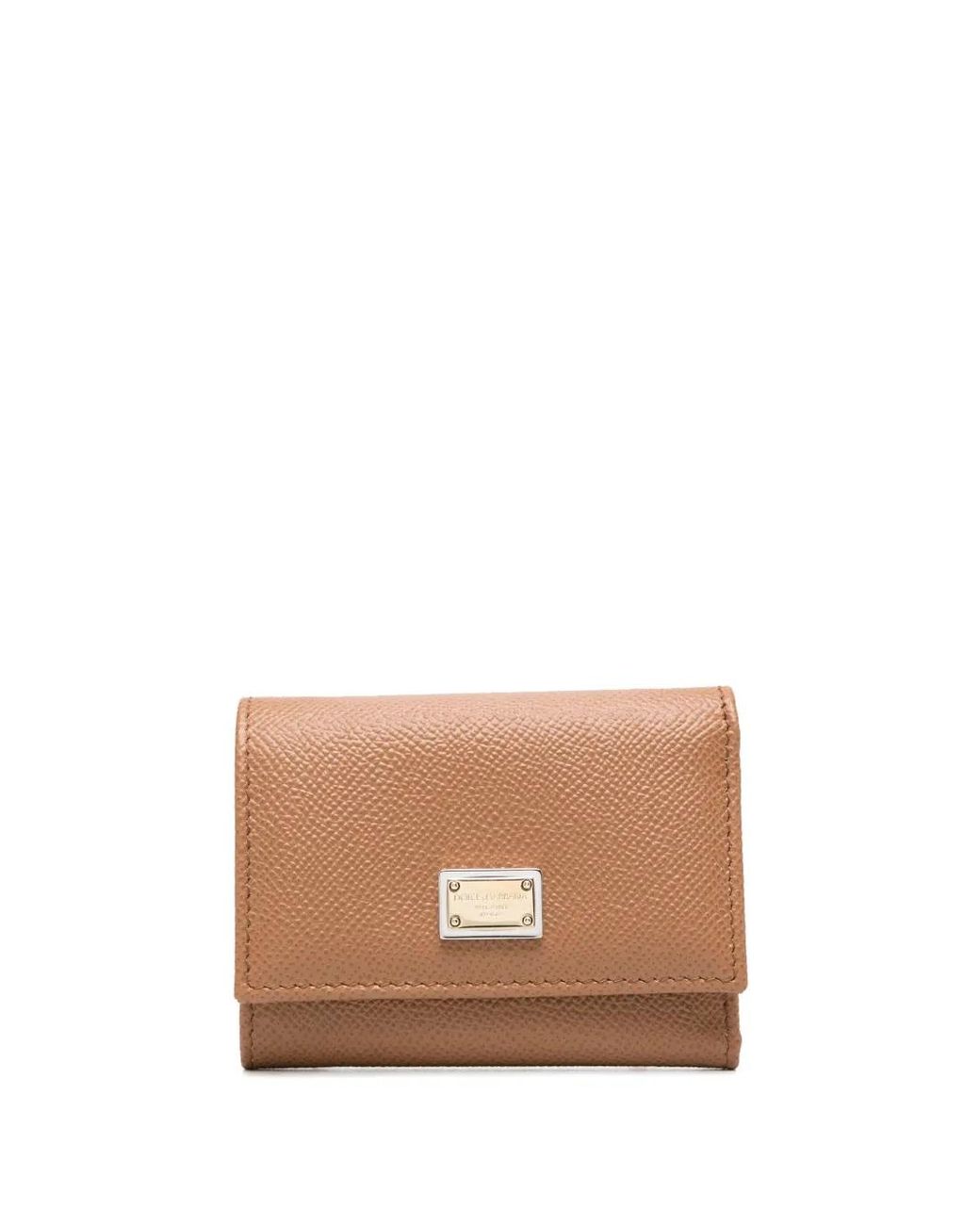 Dolce & Gabbana Brown French Flap Wallet