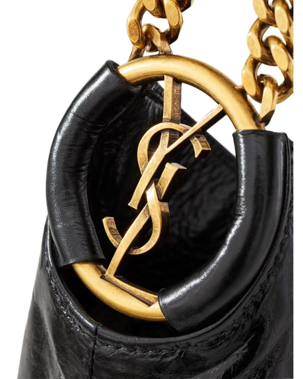 Saint Laurent Black Hortense Small