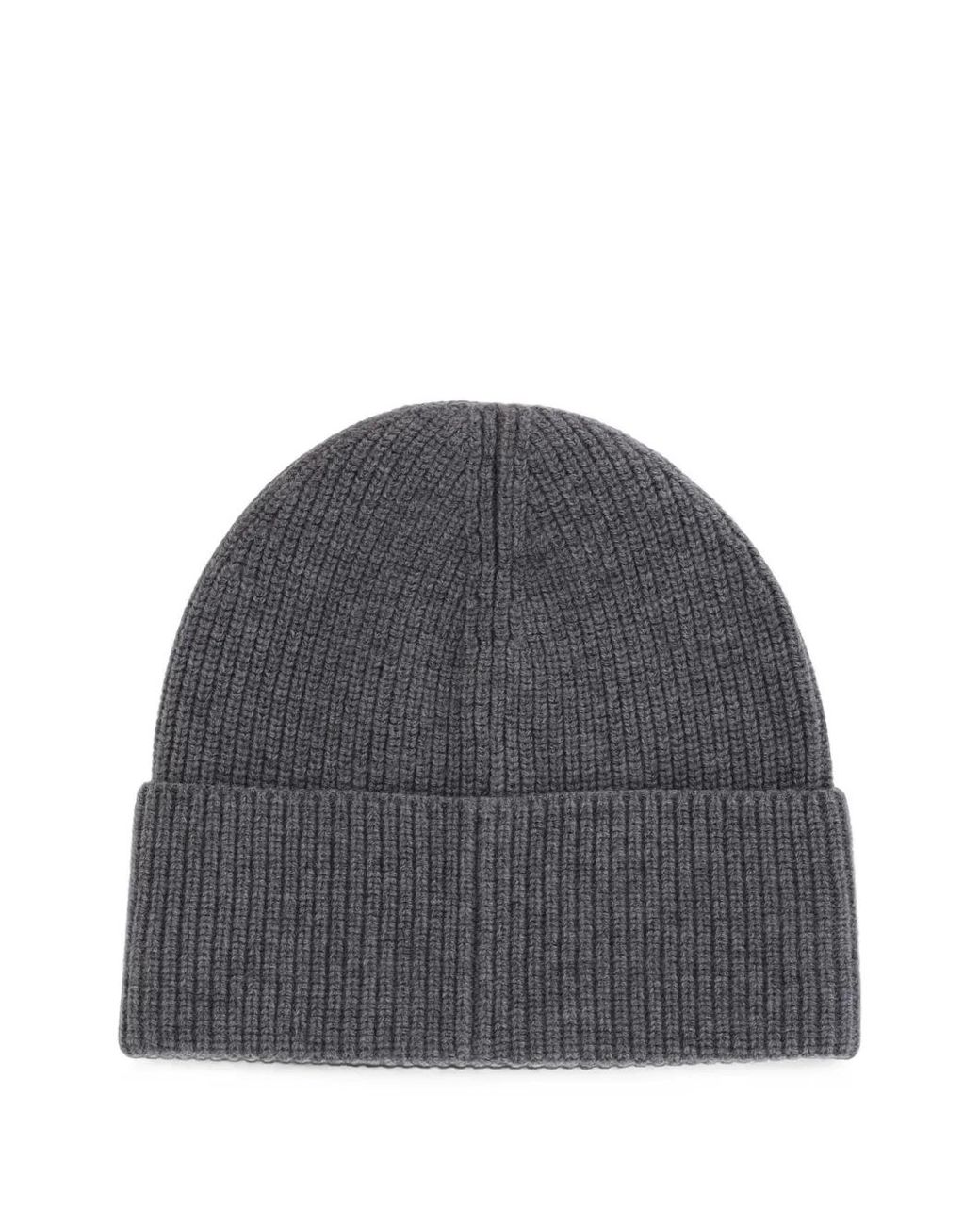 Autry Gray Bonnet En Maille Côtelée